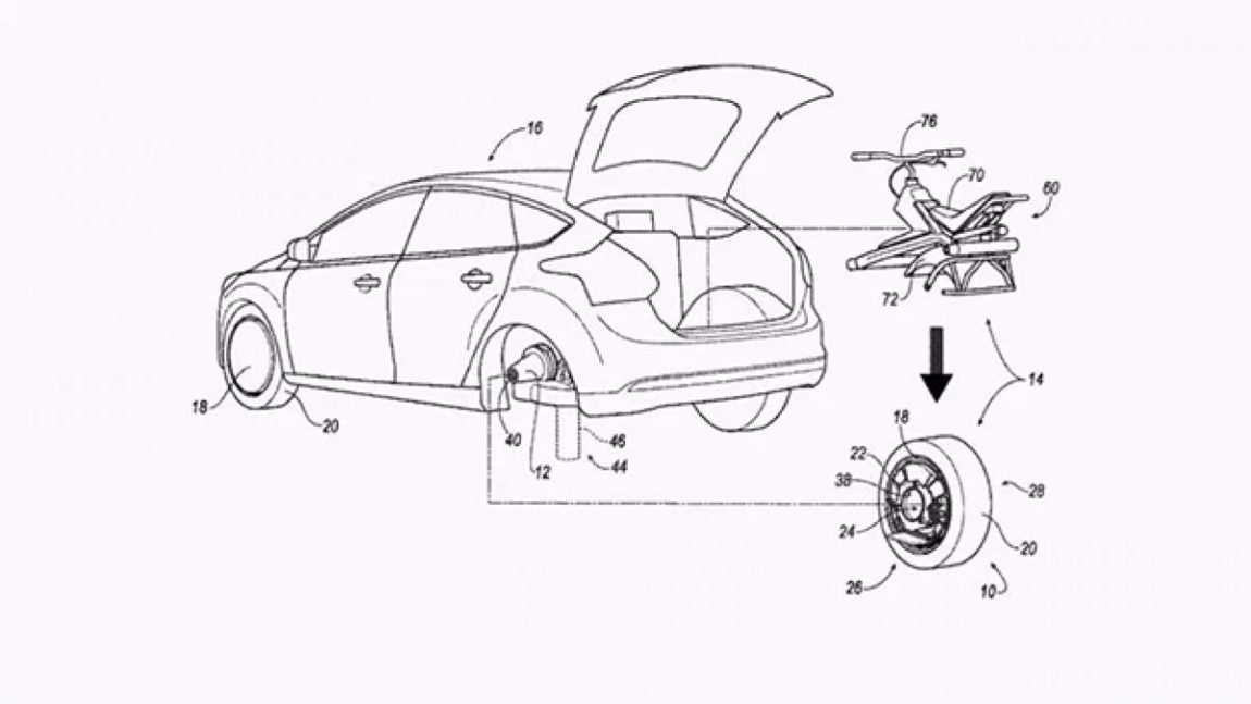 Nueva patente de ford: Auto con Dron integrado