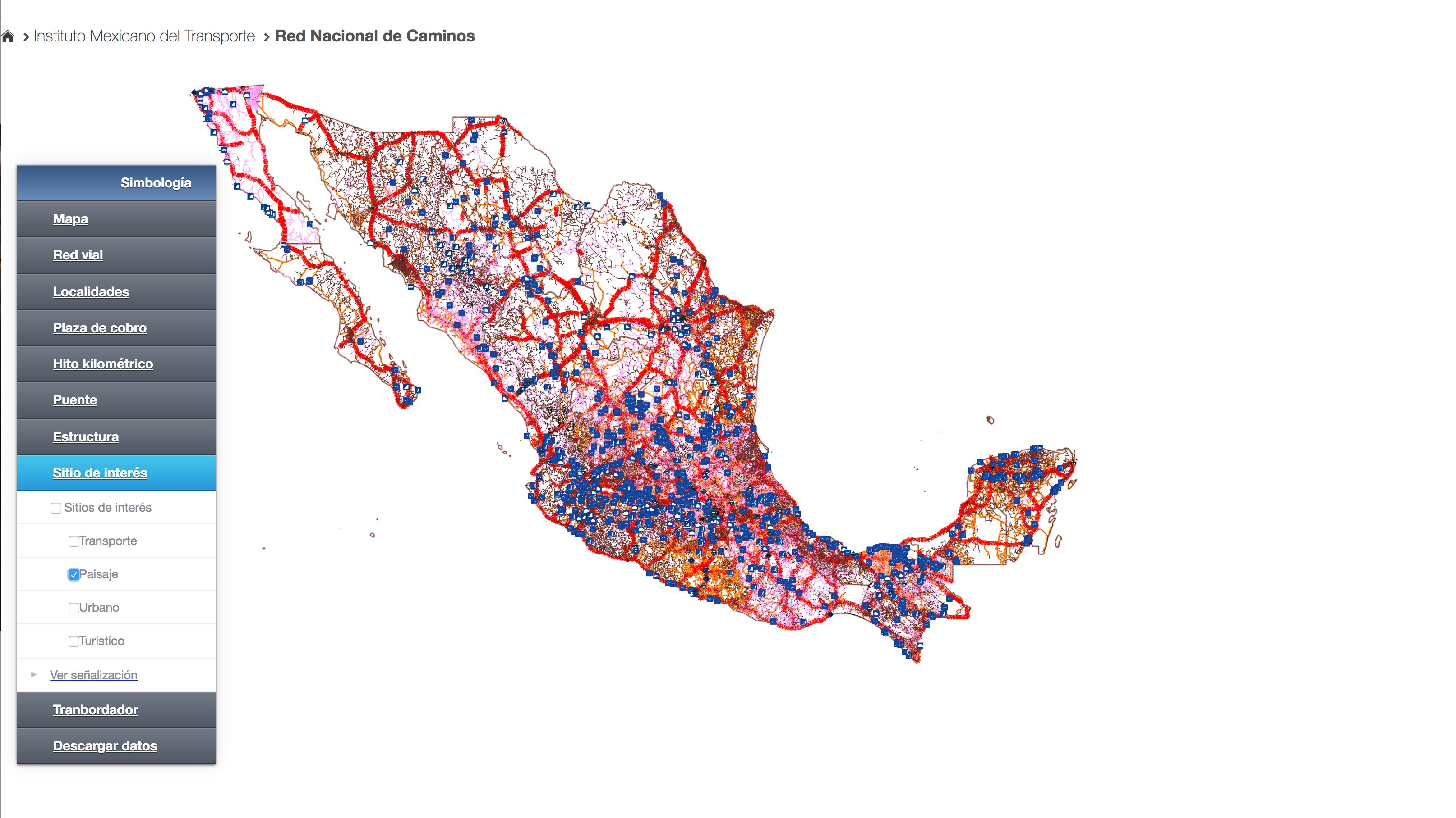red-nacional-de-caminos-visualizacion