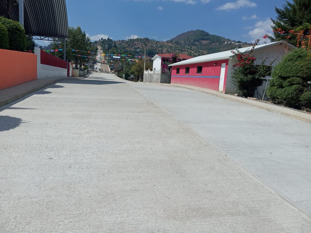 Nuevo Zoquiápam-concreto hidraulico-obras