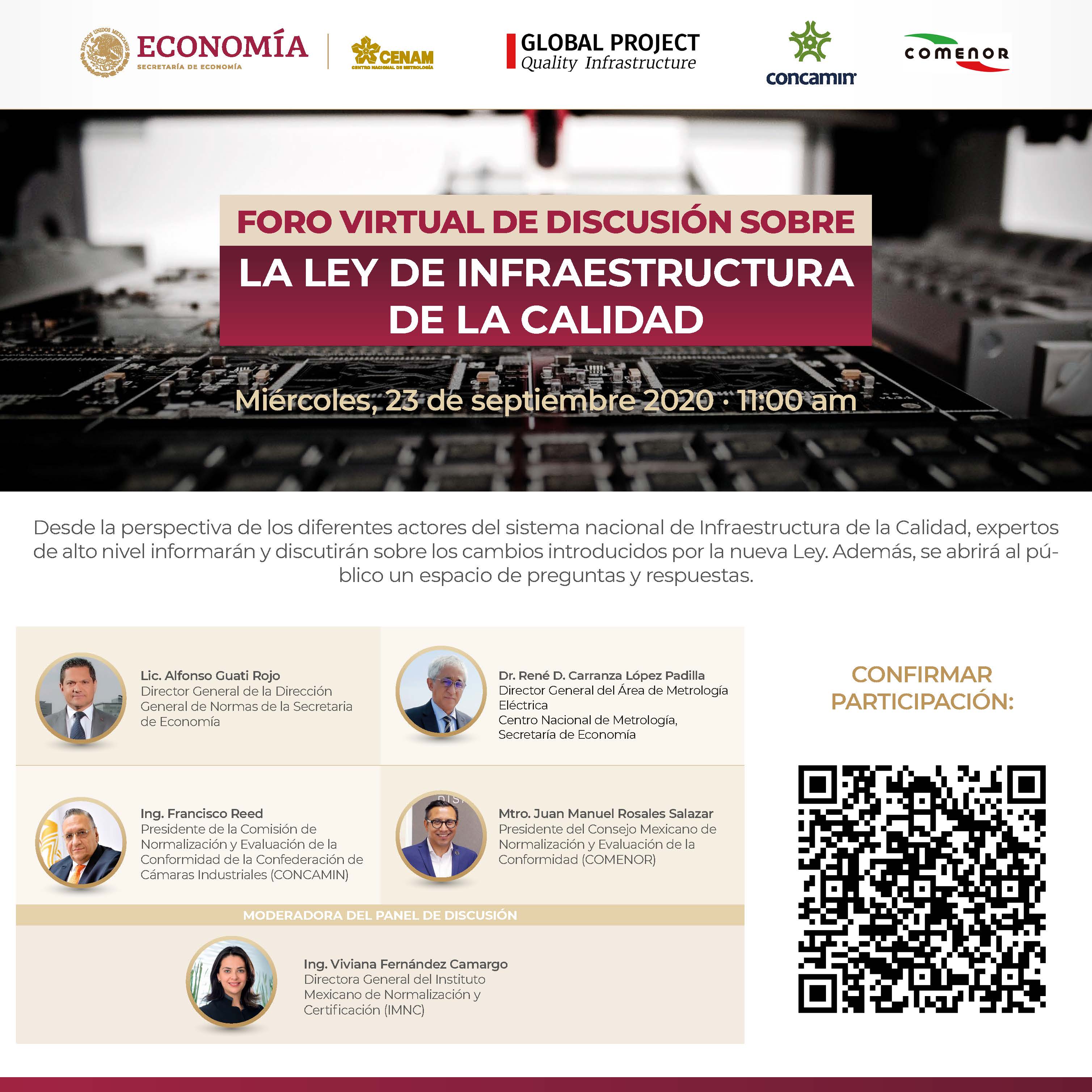 Virtual Discussion Forum on the new Mexican Quality Infrastructure Law